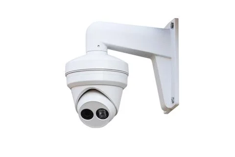 CCTV Security camera isolated white background. Stock Illustration