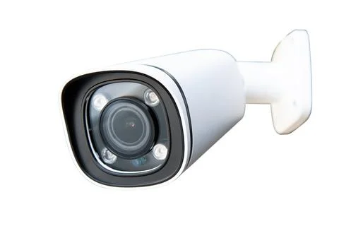 CCTV Security camera isolated white background. Stock Illustration