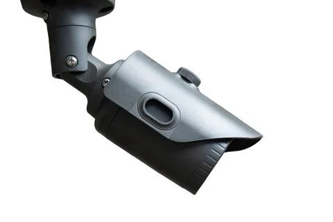 CCTV Security camera isolated white background. Stock Illustration