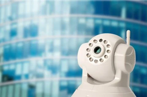 CCTV security camera in locations Stock Photos