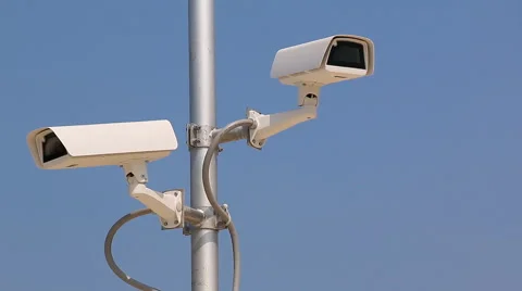 CCTV Security Camera (pan shot) Stock Footage 49612833