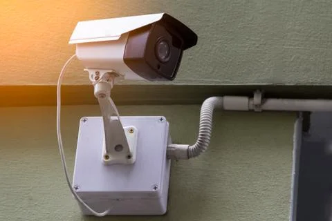 CCTV Security Camera. 스톡 사진