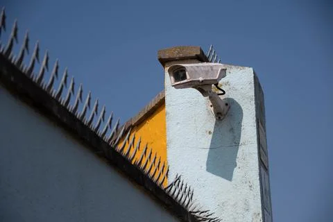 CCTV security camera Stock Photos