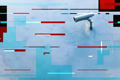 CCTV security camera 库存照片