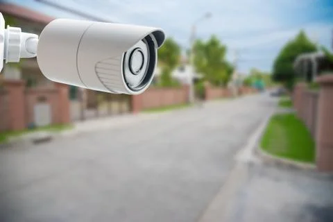 CCTV Security Camera, Protect your home from thieves Stock Photos