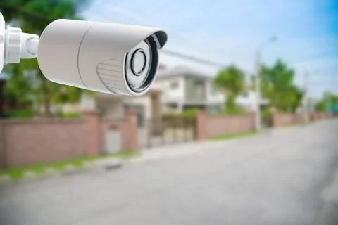 CCTV Security Camera, Protect your home from thieves Stock Photos