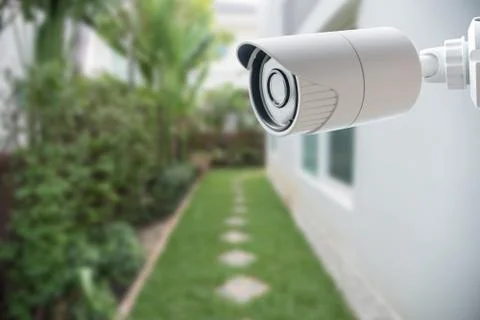 CCTV Security Camera, Protect your home from thieves Stock Photos