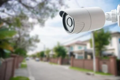 CCTV Security Camera, Protect your home from thieves Stock Photos