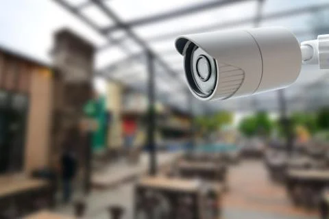 CCTV Security Camera, Protect your home from thieves Stock Photos
