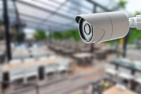 CCTV Security Camera, Protect your home from thieves Stock Photos