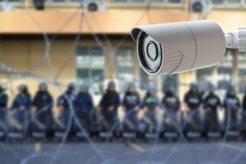 CCTV Security Camera, Protect your home Stock Photos