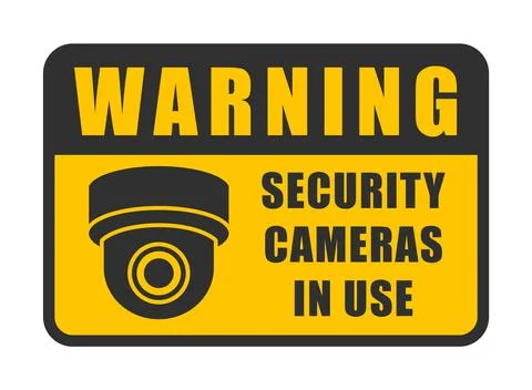 CCTV security camera  sign icon set. Security cameras in use symbol collection. Stock Illustration