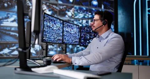 CCTV Security Camera Surveillance Stock Photos