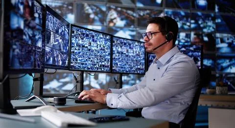CCTV Security Camera Surveillance Stock Photos