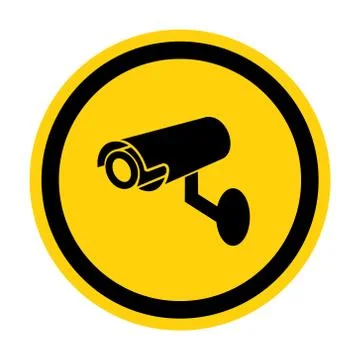 CCTV Security Camera Symbol Sign, Vector Illustration, Isolate On White Backg Ilustración de archivo