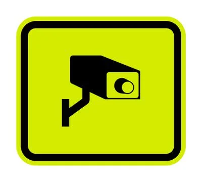 CCTV Security Camera Symbol Sign, Vector Illustration, Isolate On White Backg Ilustración de archivo