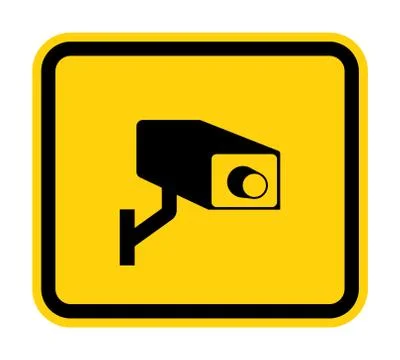 CCTV Security Camera Symbol Sign, Vector Illustration, Isolate On White Backg Ilustración de archivo
