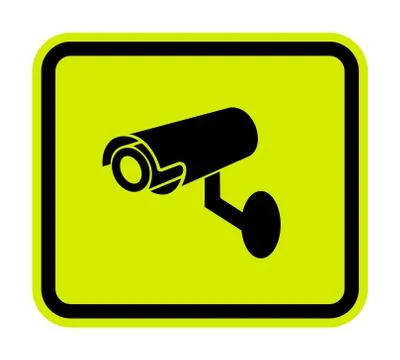 CCTV Security Camera Symbol Sign, Vector Illustration, Isolate On White Backg Ilustración de archivo