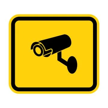 CCTV Security Camera Symbol Sign, Vector Illustration, Isolate On White Backg Ilustración de archivo