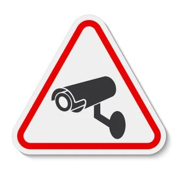 CCTV Security Camera Symbol Sign, Vector Illustration, Isolate On White Backg Ilustración de archivo