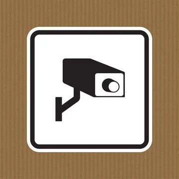 CCTV Security Camera Symbol Sign, Vector Illustration, Isolate On White Backg Ilustración de archivo