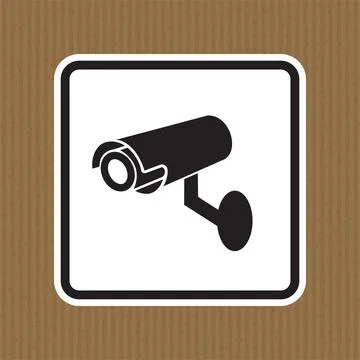 CCTV Security Camera Symbol Sign, Vector Illustration, Isolate On White Backg Ilustración de archivo