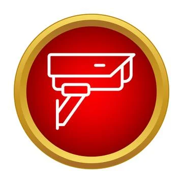 Cctv security camera system surveillance icon Illustrazione stock