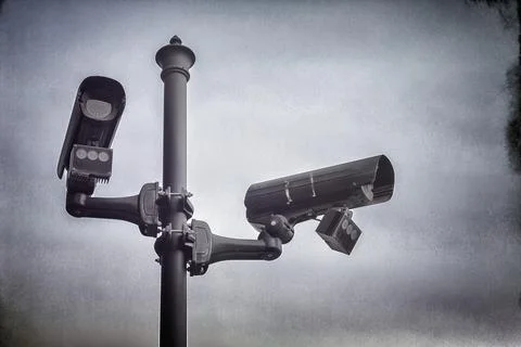 CCTV security cameras. Stock Photos