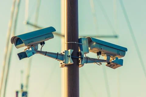 CCTV Security Cameras Stock Photos