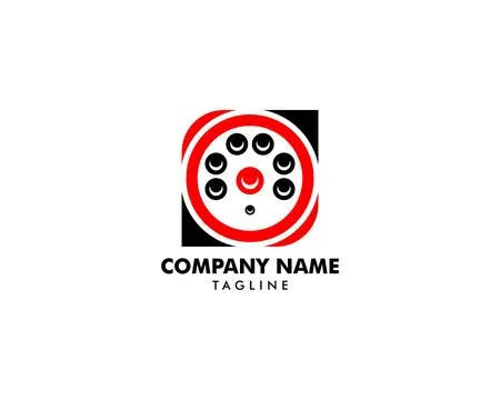 CCTV Security Logo Template Design Vector Stock Illustration