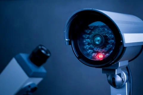 CCTV security online camera Stock Photos