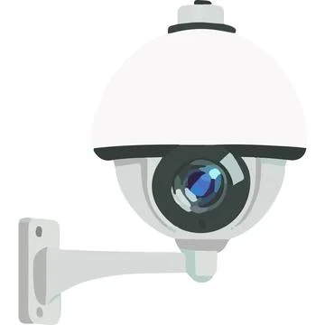 CCTV Security Surveillance physical security Monitoring retail security Stock Illustration