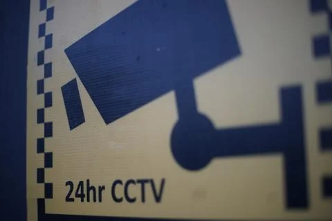 CCTV sign Stock Photos