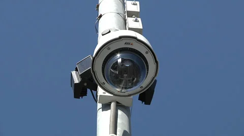 CCTV Street DOME camera Stock Footage 32325975