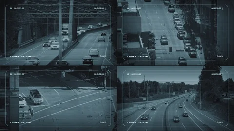 CCTV Traffic Cameras Stock Footage 100483731
