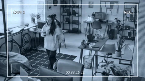 CCTV of Two Diverse Web Developers Working in Cozy Tech Startup Office Stock Footage 335936878