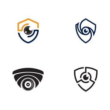 CCTV Vector icon design illustration Stock Illustration