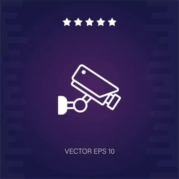 Cctv vector icon Stock Illustration