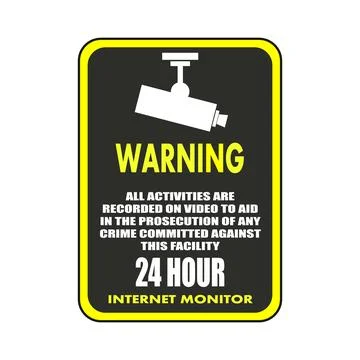 CCTV video camera video surveillance Stock Illustration