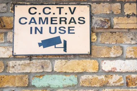 CCTV warning sign Foto stock