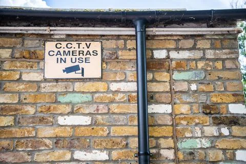CCTV warning sign Stock Photos