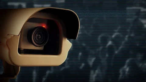 CCTV Watching People Privacy Concept Stock Footage 121645348