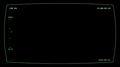 Cctv Zoom Level Ladder Security Overlay On Black Background Stock Footage 342719269