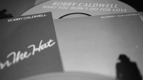 CD and artwork of American singer-songwriter, multi-instrumentalist and com.. Stock Footage 236655710