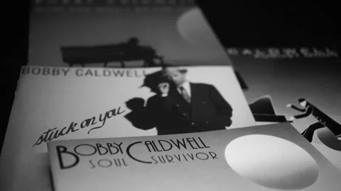 CD and artwork of American singer-songwriter, multi-instrumentalist and com.. Stock Footage 236655836