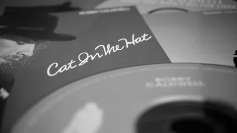 CD and artwork of CD and artwork of American singer-songwriter BOBBY CALDWELL Stock Footage 205415761