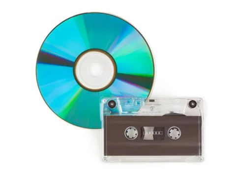 CD and cassette Stock Photos