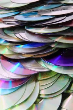 CD and DVD data background Foto stock