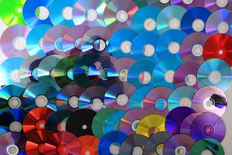 CD and DVD (data) background Foto stock