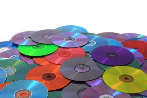 CD and DVD (data) background Foto stock